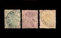 ○ 1888年小龙邮票三枚全